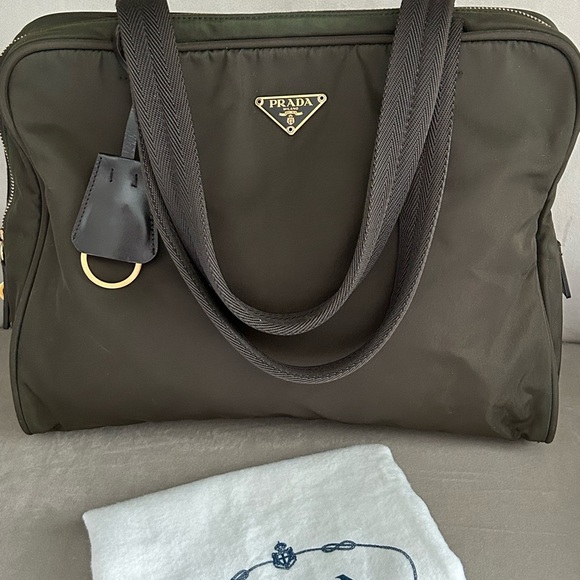 PRADA Tessuto Bag Khaki Green - Picture 2 of 13